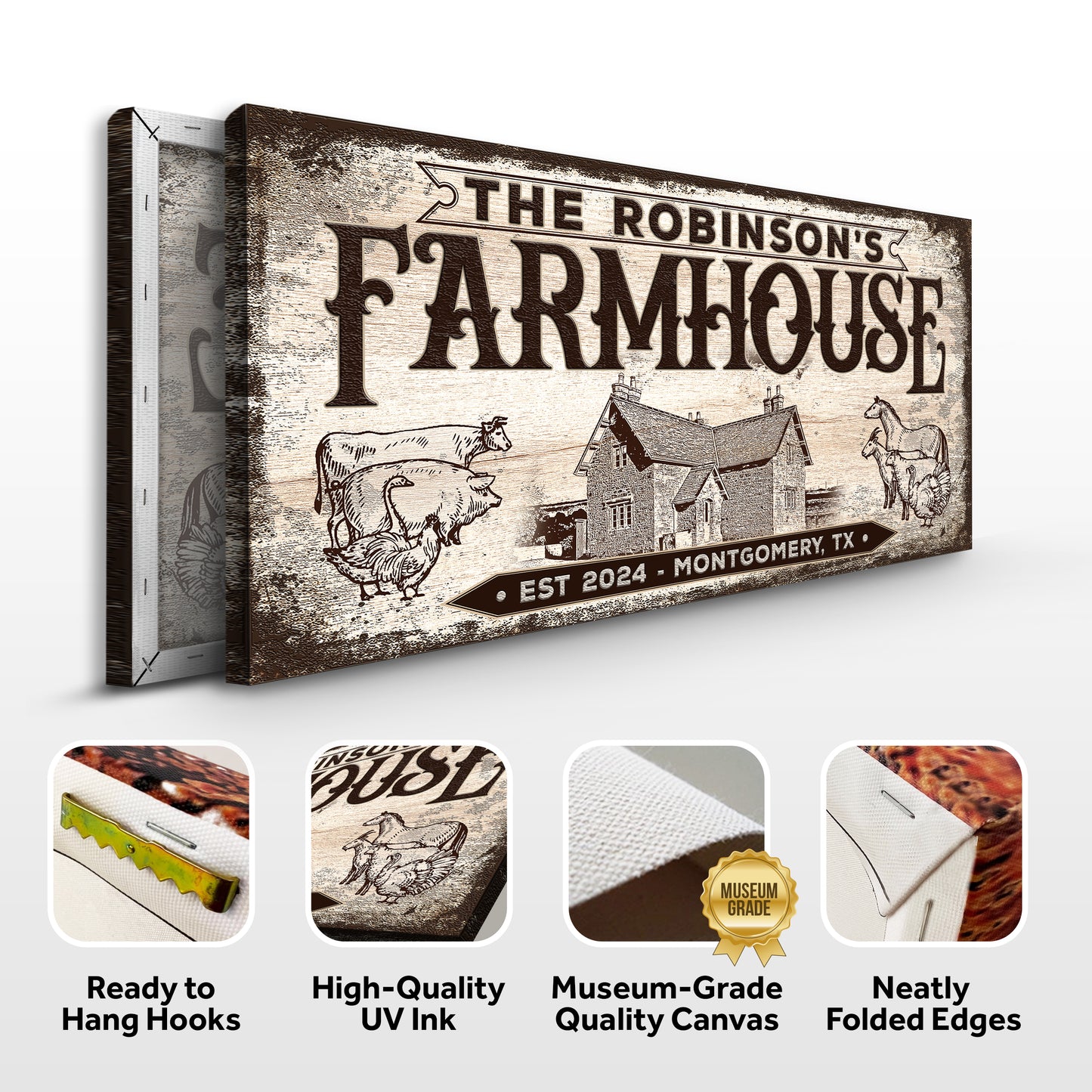 Custom Farmhouse Sign III Specs - Image by Tailored Canvases