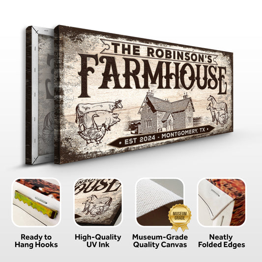 Custom Farmhouse Sign III Specs - Image by Tailored Canvases