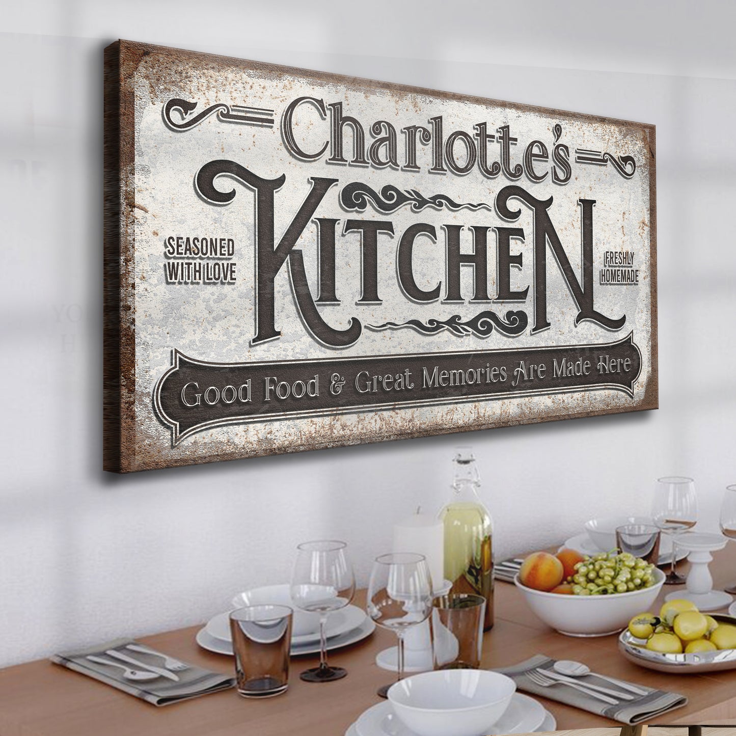 Custom Kitchen Sign II  - Image by Tailored Canvases