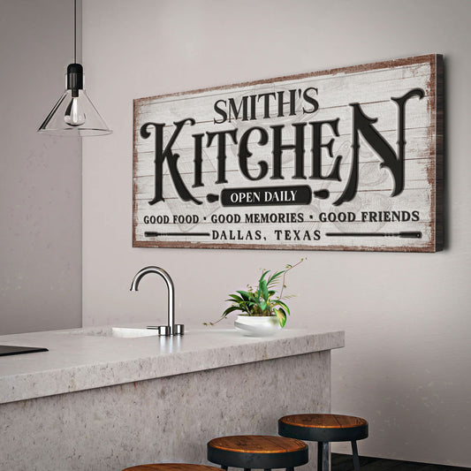 Custom Kitchen Sign - Image by Tailored Canvases
