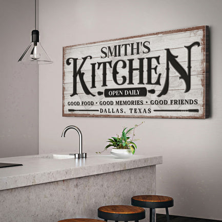 Custom Kitchen Sign  - Image by Tailored Canvases
