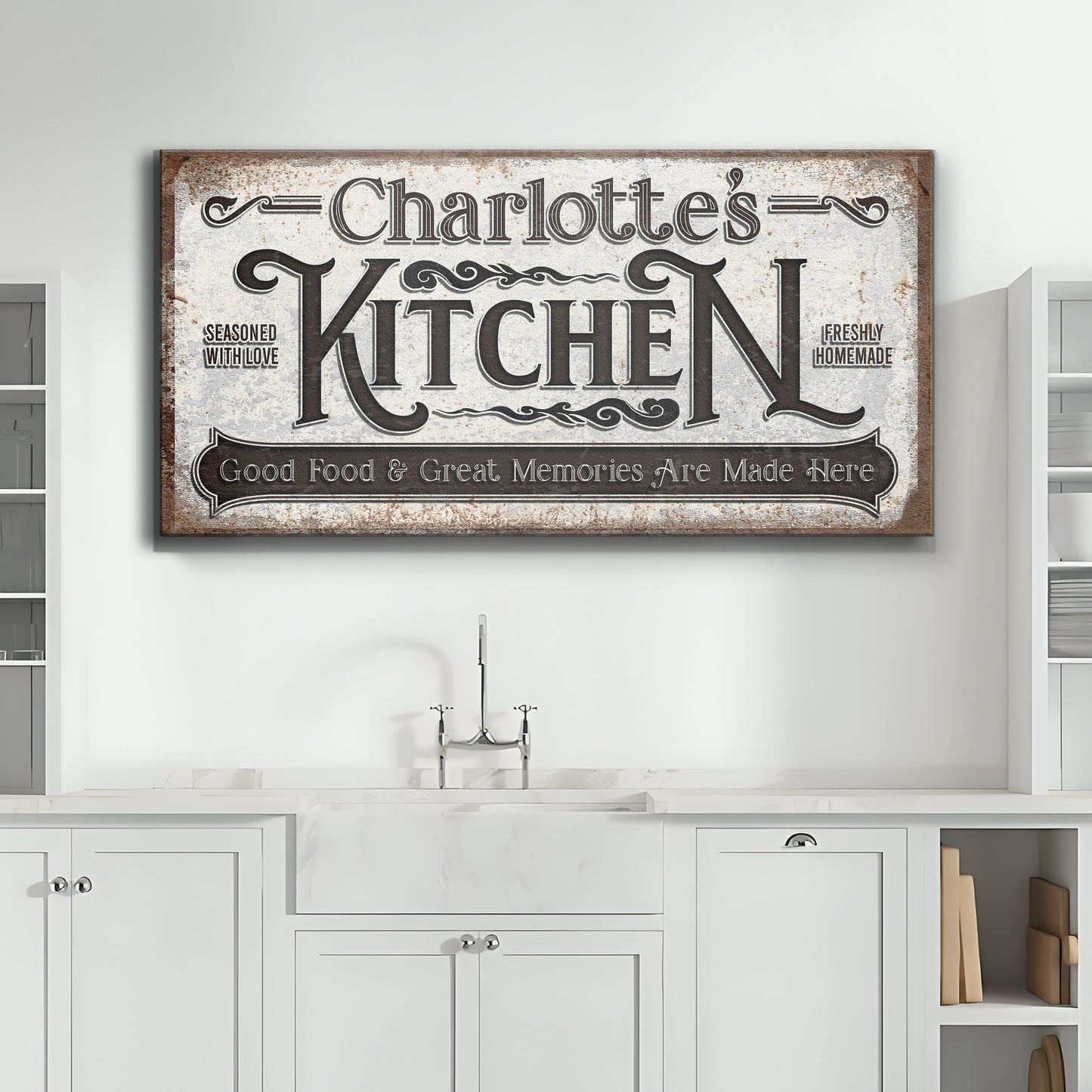 Custom Kitchen Sign II Style 1 - Image by Tailored Canvases