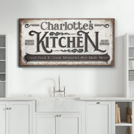 Custom Kitchen Sign II - Image by Tailored Canvases