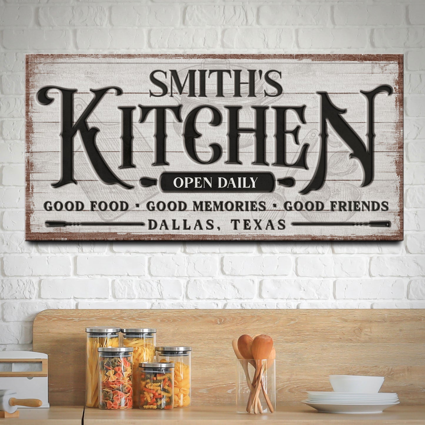 Custom Kitchen Sign  - Image by Tailored Canvases