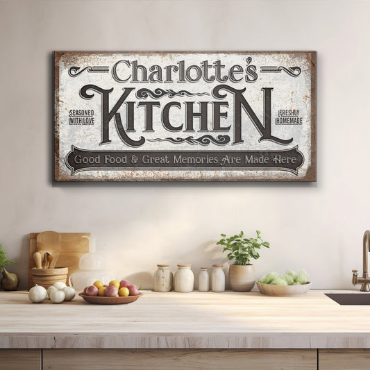 Custom Kitchen Sign II Style 2 - Image by Tailored Canvases