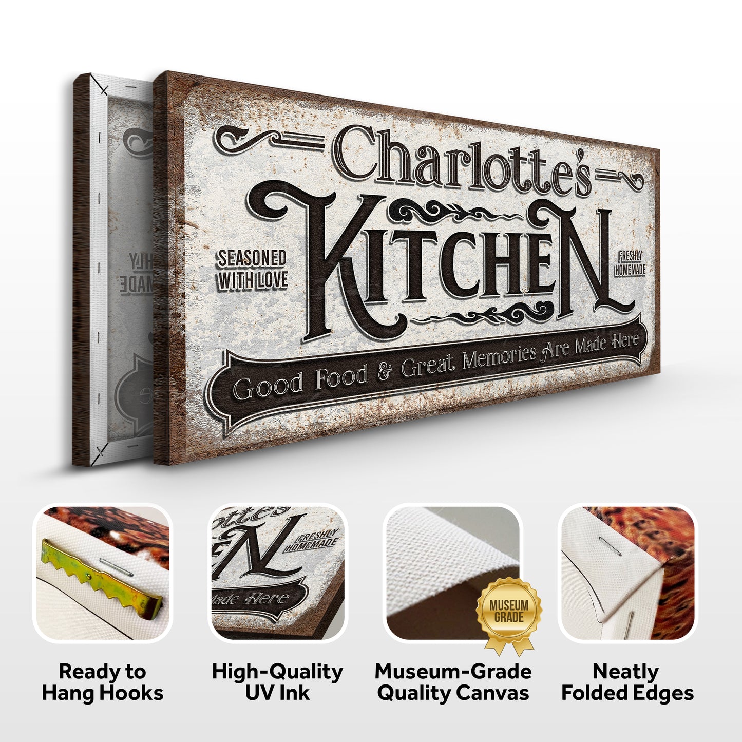 Custom Kitchen Sign II Specs - Image by Tailored Canvases