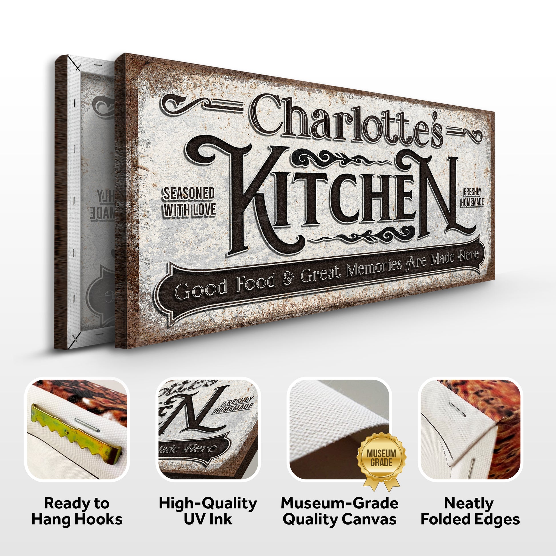 Custom Kitchen Sign II Specs - Image by Tailored Canvases