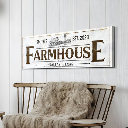Custom Rustic Farmhouse Sign II  - Image by Tailored Canvases