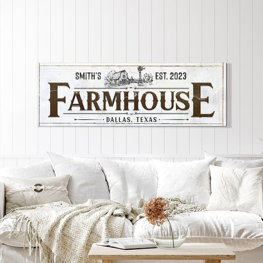 Custom Rustic Farmhouse Sign II - Image by Tailored Canvases