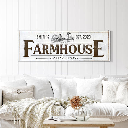 Custom Rustic Farmhouse Sign II  - Image by Tailored Canvases