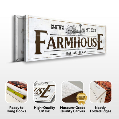 Custom Rustic Farmhouse Sign II  Specs - Image by Tailored Canvases