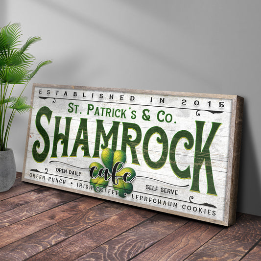 Custom Shamrock Cafe Sign