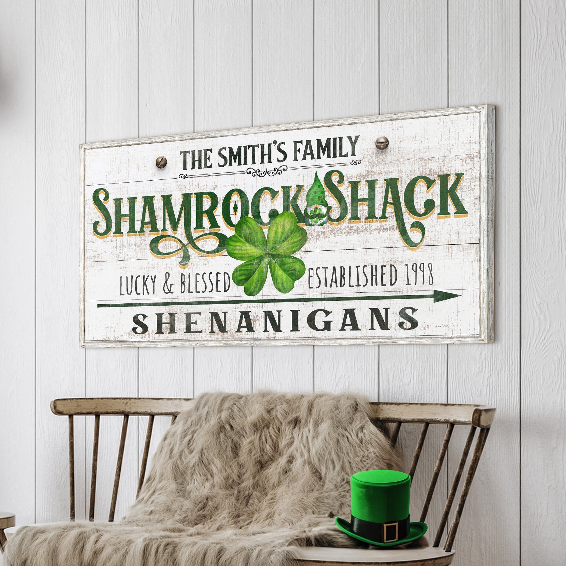 Custom Shamrock Shack Sign  - Image by Tailored Canvases