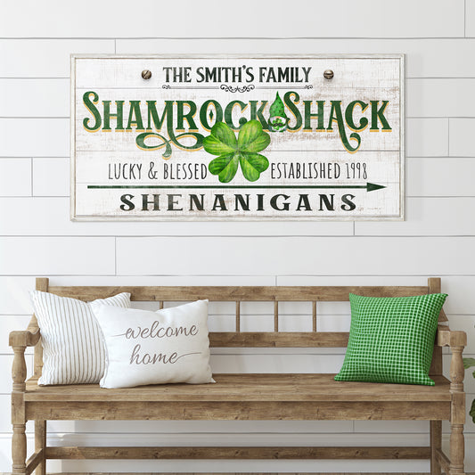Custom Shamrock Shack Sign - Image by Tailored Canvases