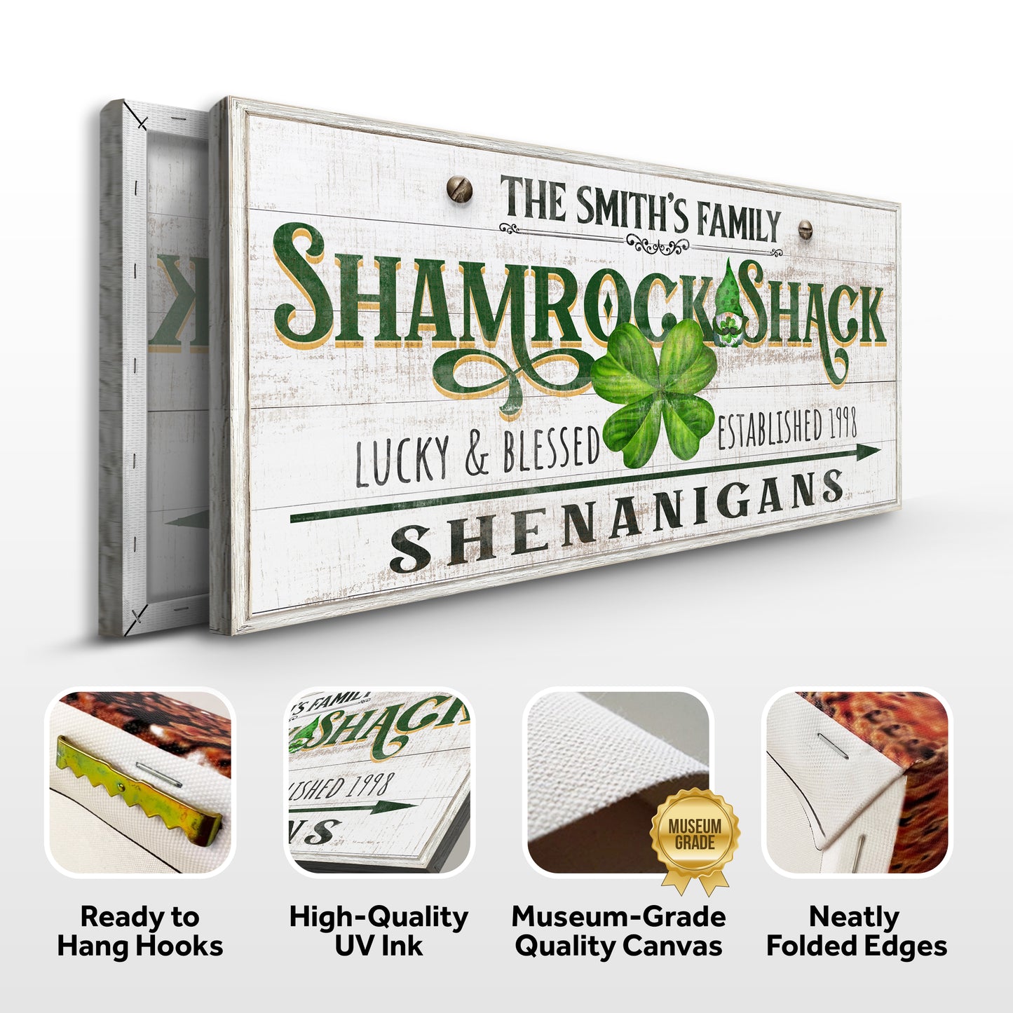 Custom Shamrock Shack Sign Specs - Image by Tailored Canvases