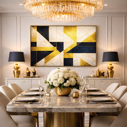 Gilded Geometry Wall Art