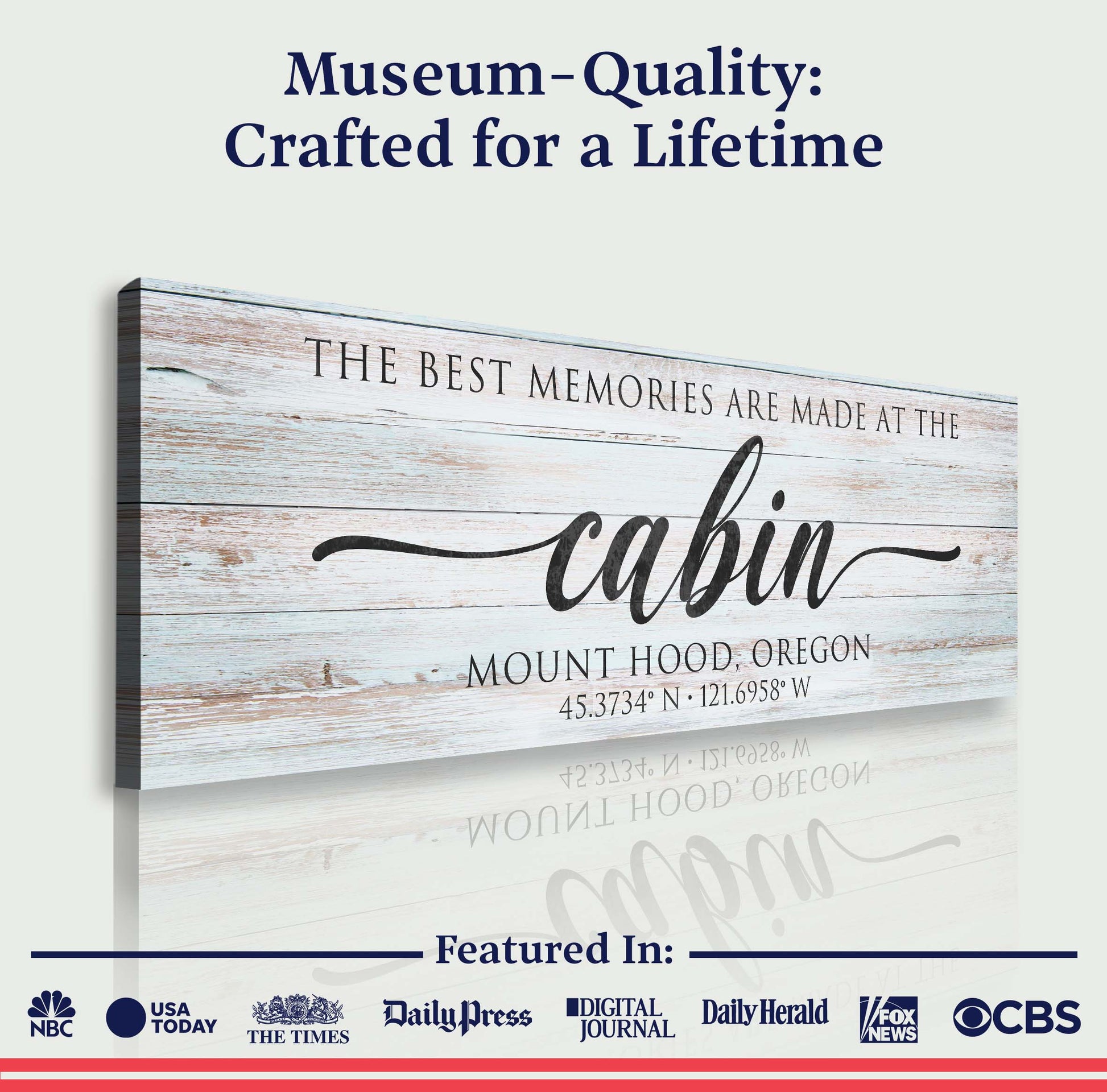 Best Memories Are Made At The Cabin Sign II - Image by Tailored Canvases