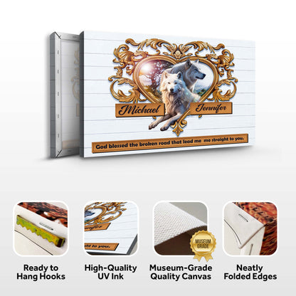 Couple Wolves Sign VI