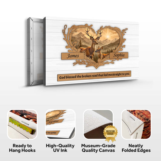 Couple Deer Sign III - Image by Tailored Canvases