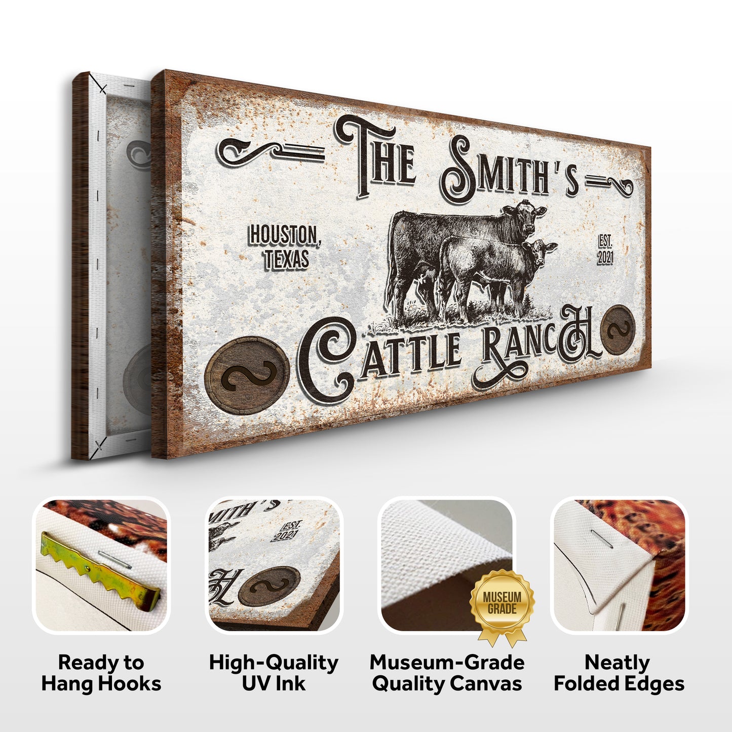 Branded Cattle Ranch Sign IV Specs - Image by Tailored Canvases