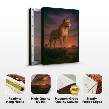 Lioness Grace in the Gloaming Wall Art