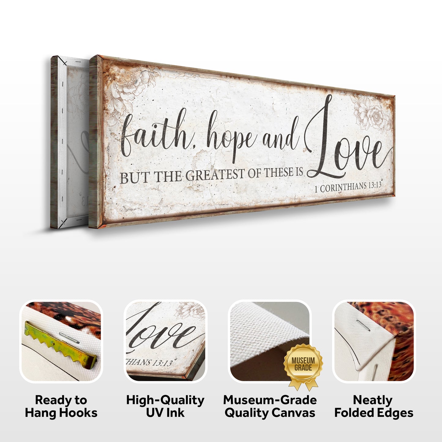 Faith Hope And Love 1 Corinthians 13:13 Faith Sign