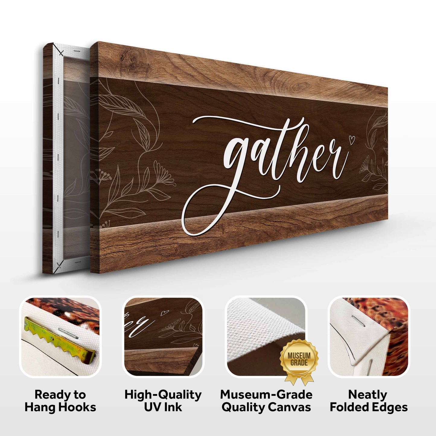 Gather Sign IX Specs - Image by Tailored Canvases