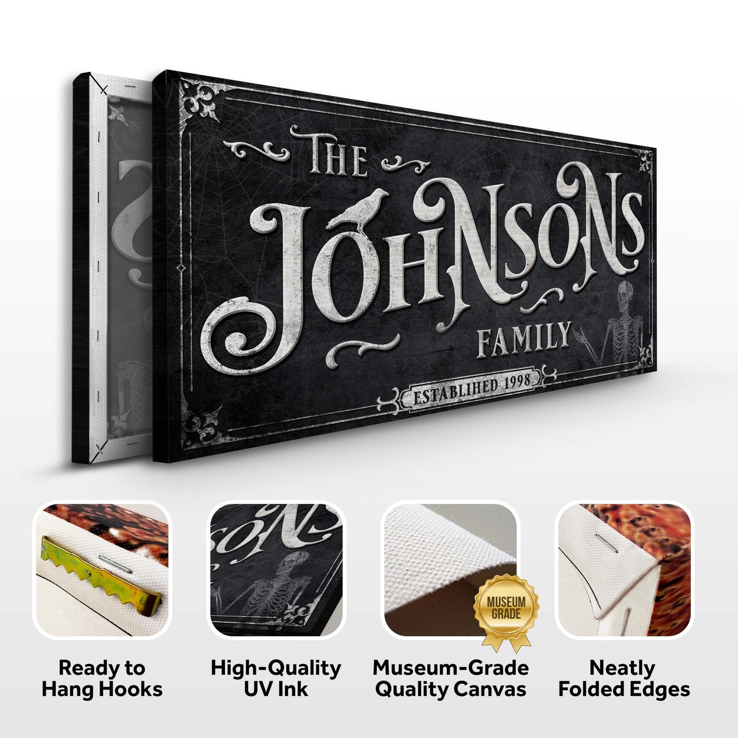 Personalized Gothic Sign III Specs - Image by Tailored Canvases