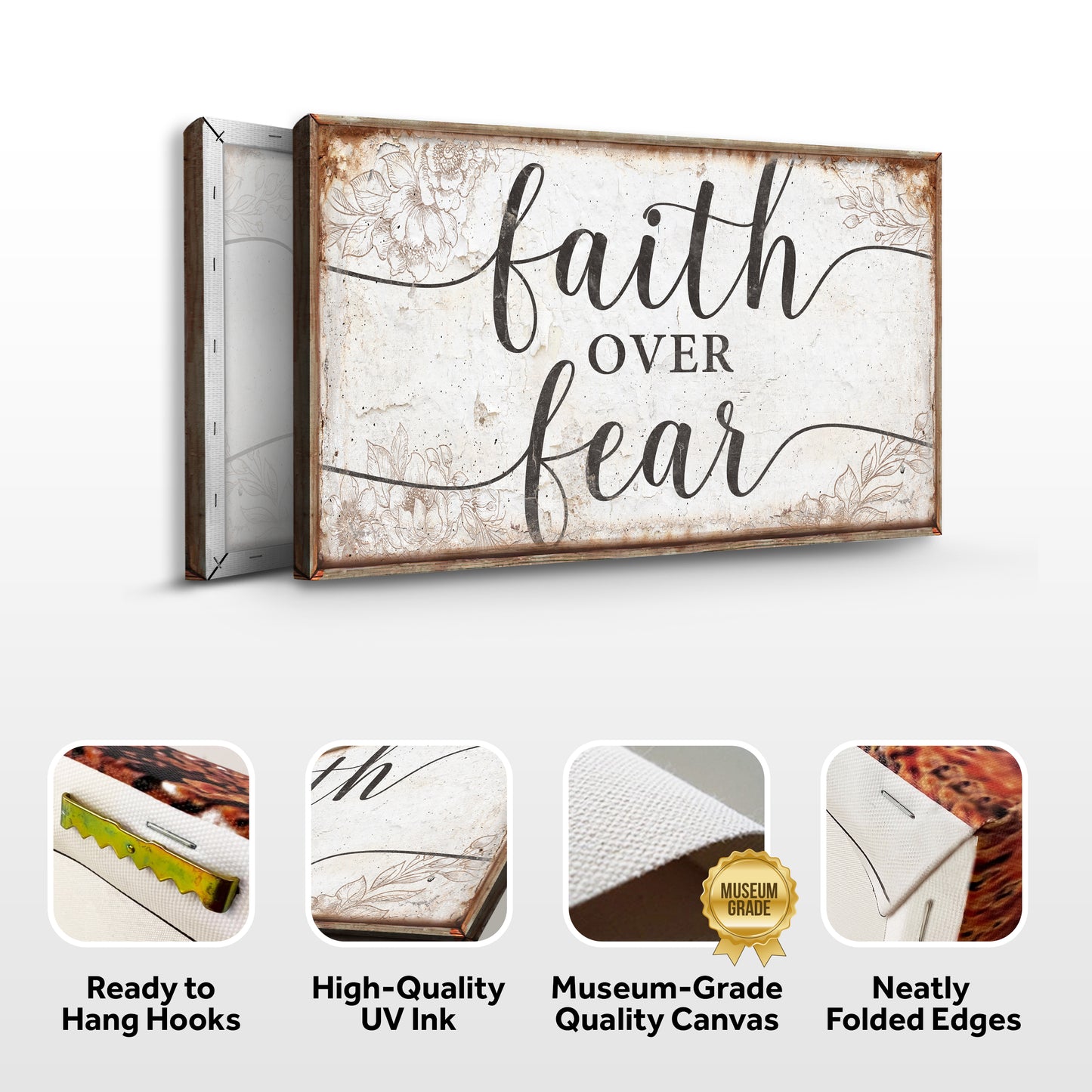 Faith Over Fear Faith Sign