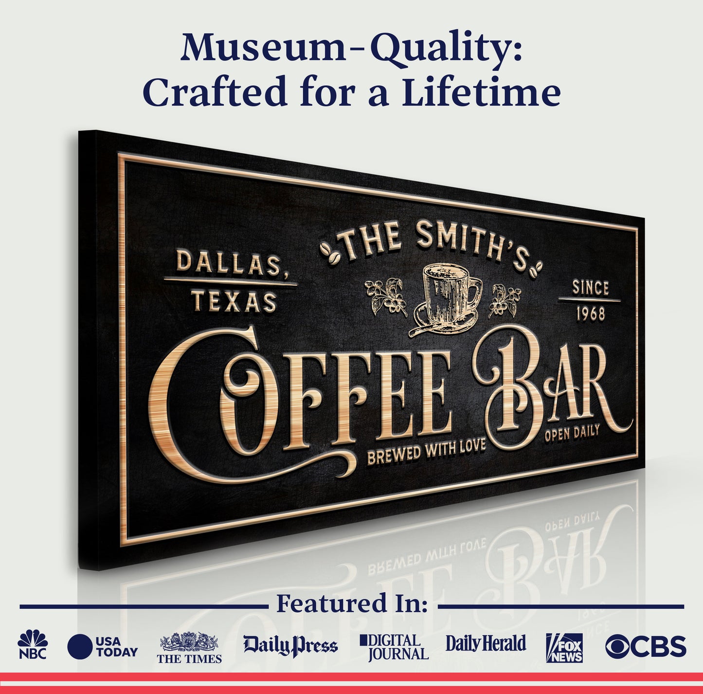 Personalized Coffee Bar Sign II