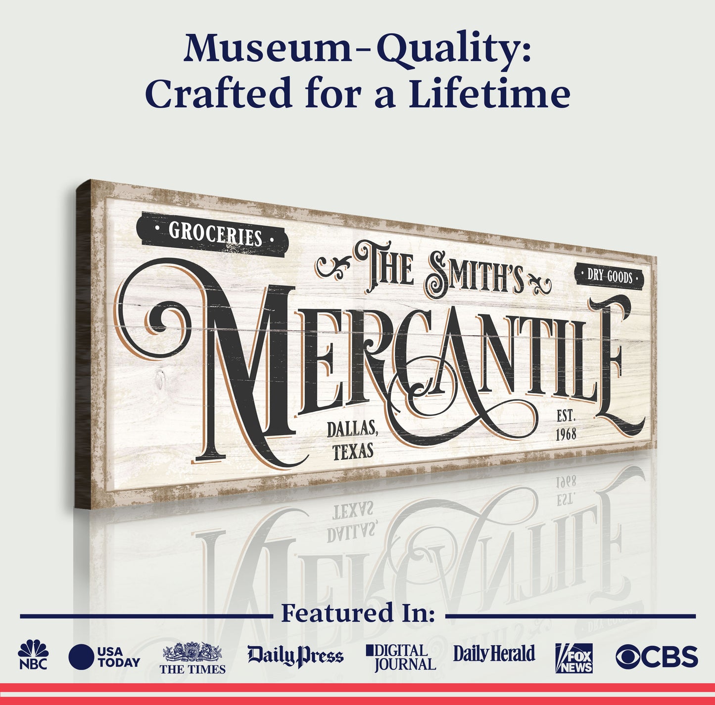 Family Mercantile Sign