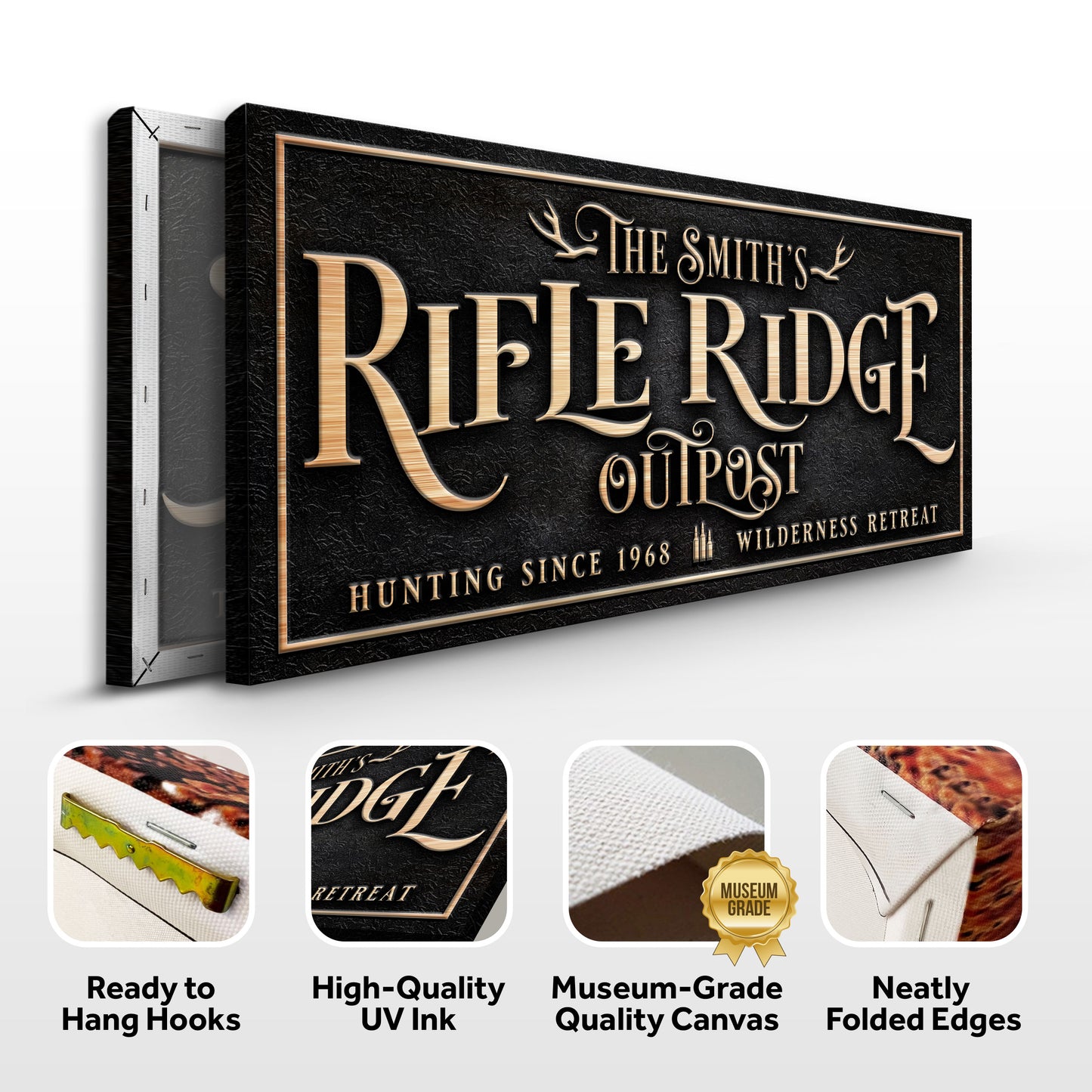 Personalized Rifle Ridge Outpost Family Sign