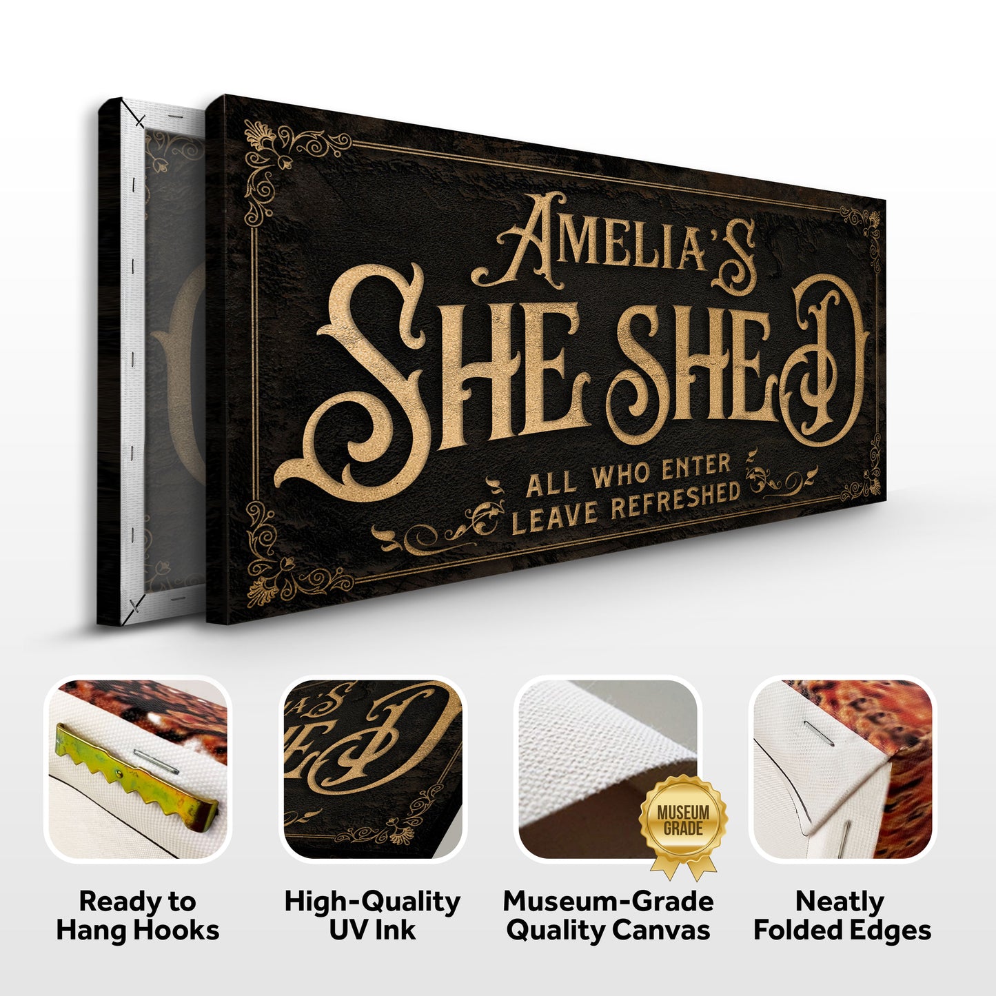 Personalized She Shed Sign II