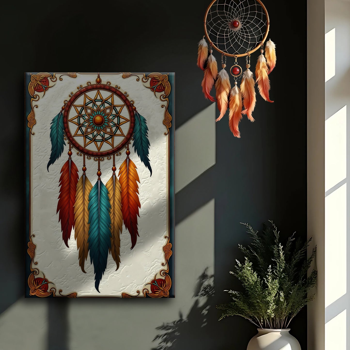 3D Whispering Feathers Wall Art V