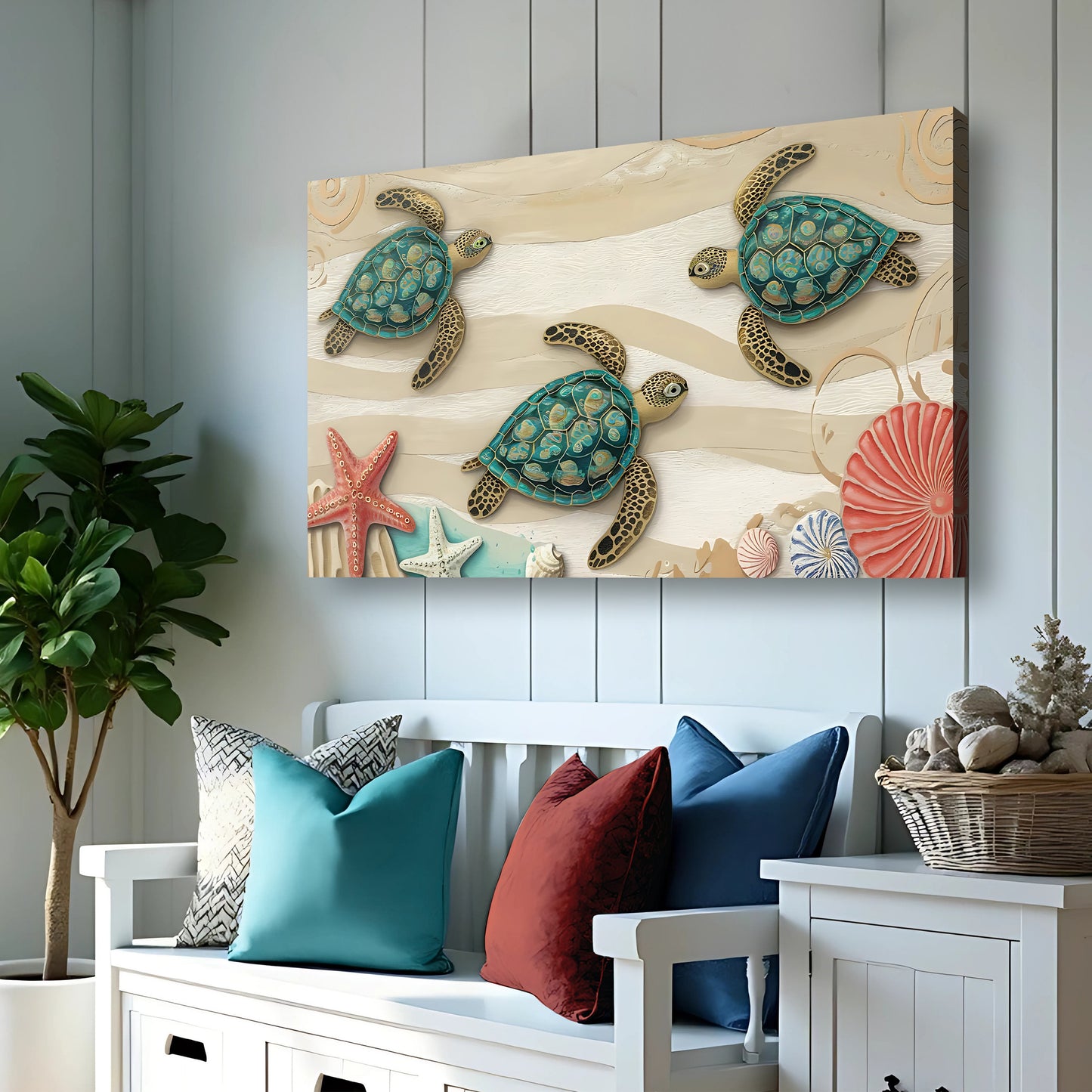 3D Coastal Wall Art VII