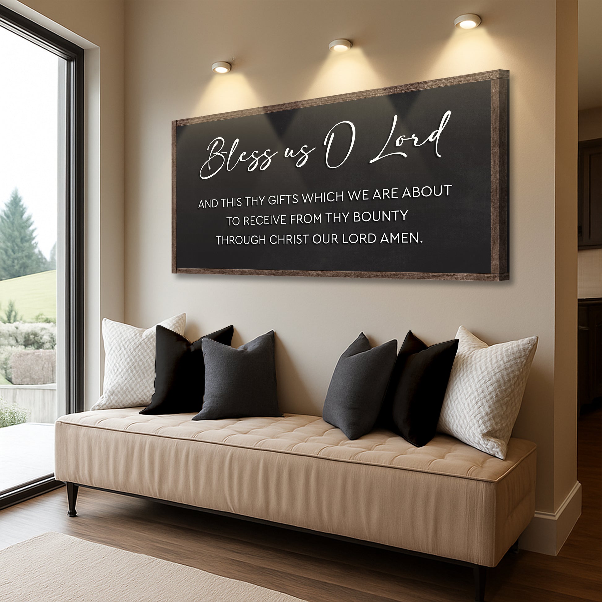 Rustic Wooden Blessing Wall Sign