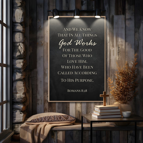 Those Who Love God - Romans 8:28 Faith Sign
