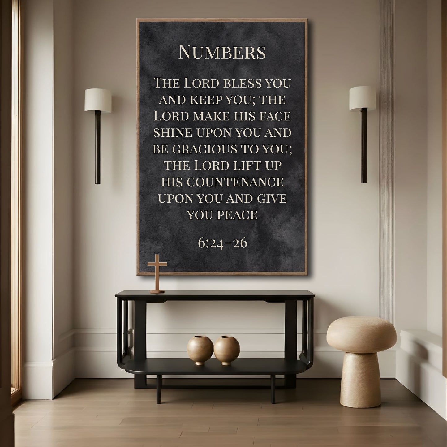 Numbers 6:24-26 - May The Lord Bless You Faith Sign VI