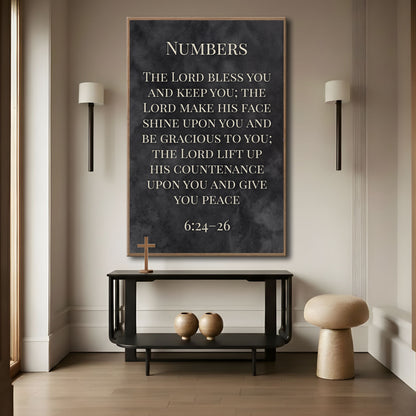 Numbers 6:24-26 - May The Lord Bless You Faith Sign VI