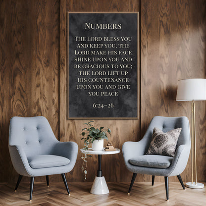 Numbers 6:24-26 - May The Lord Bless You Faith Sign VI