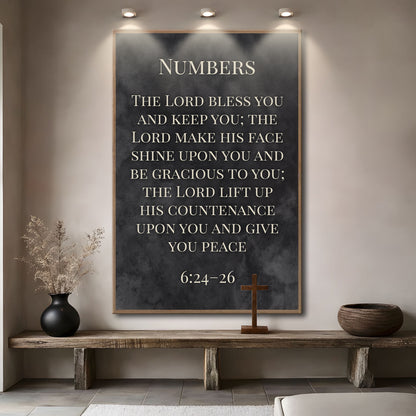 Numbers 6:24-26 - May The Lord Bless You Faith Sign VI