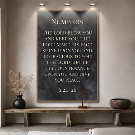 Numbers 6:24-26 - May The Lord Bless You Faith Sign VI
