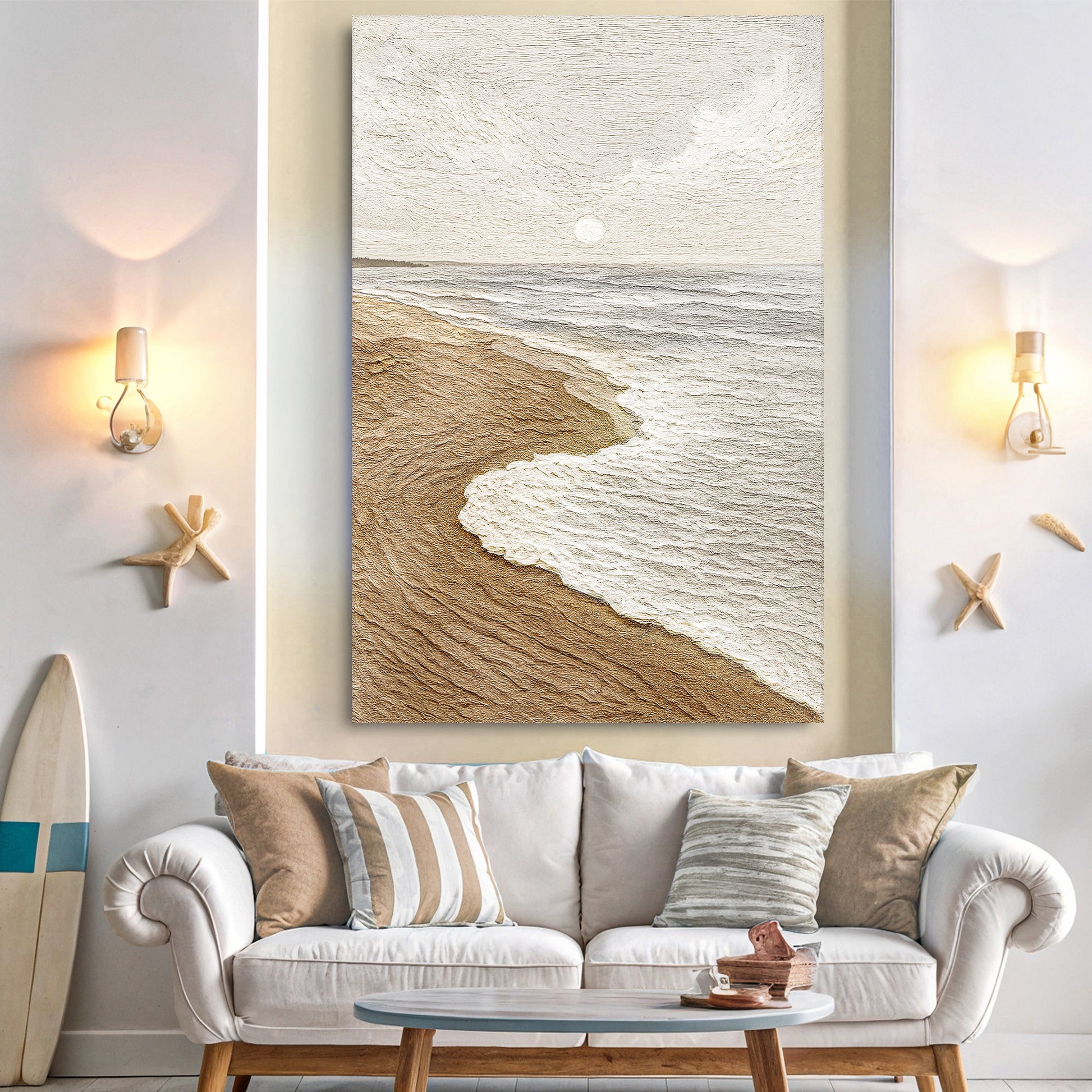 Calm Shoreline Abstract Wall Art