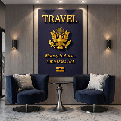 Travel Passport Wall Sign