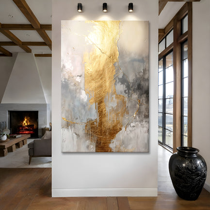 Golden Dazzling Elegance Wall Art