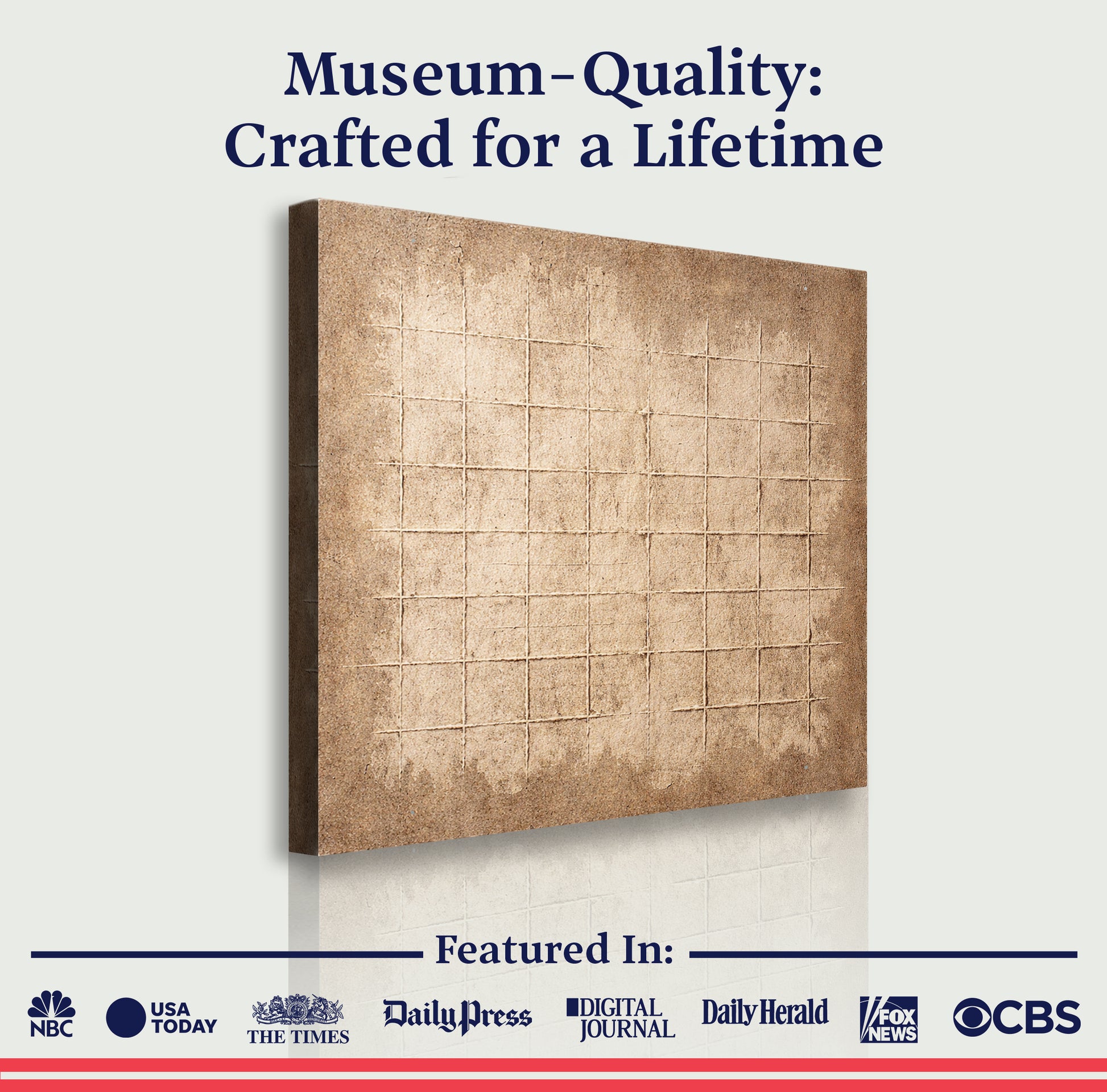 Earthen Grid Framework Wall Art