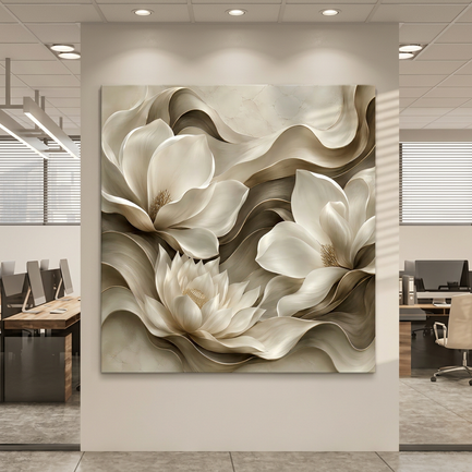 Elegant Floral Waves
