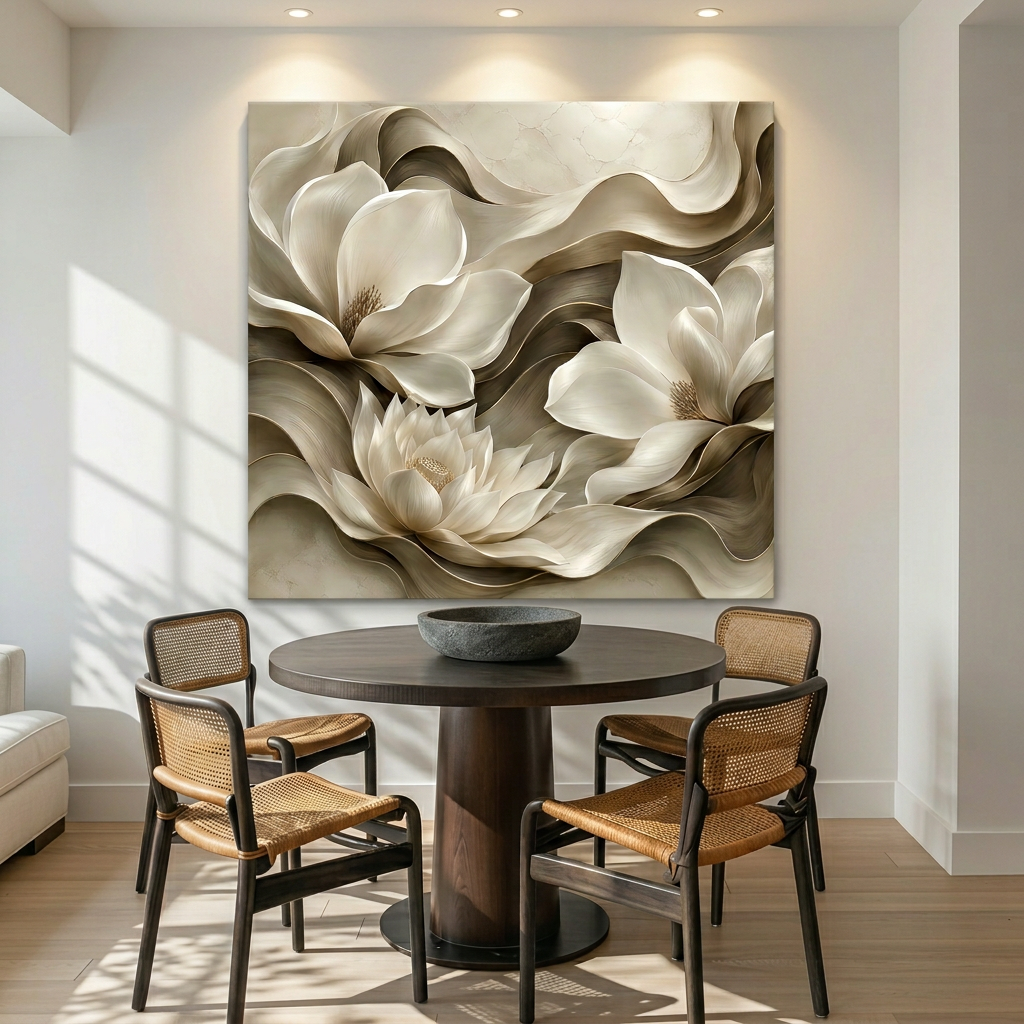 Elegant Floral Waves