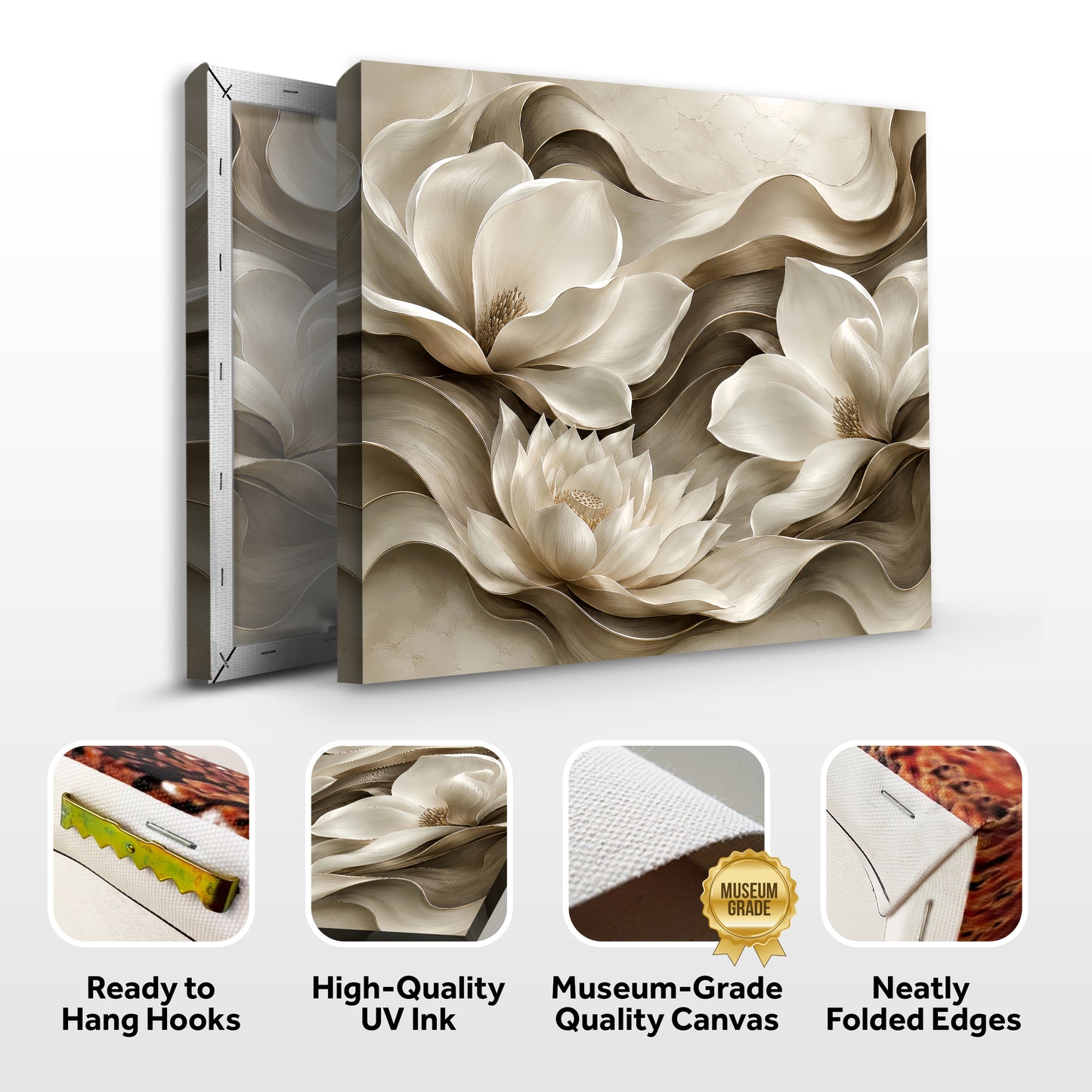 Elegant Floral Waves