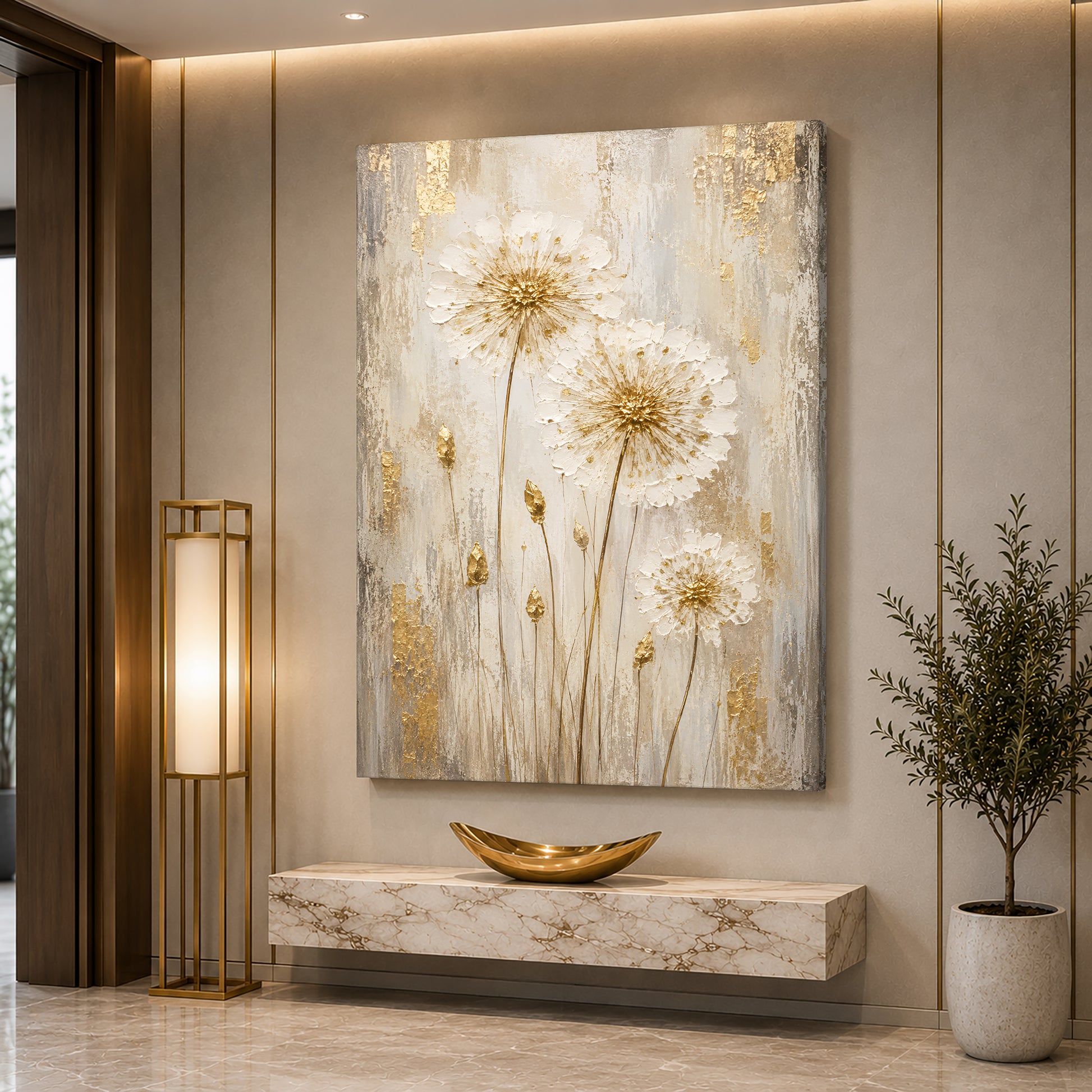 Elegant Golden Dandelions